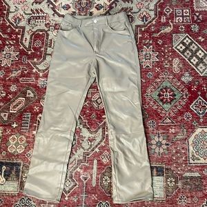 H&M faux leather 5-pocket pants